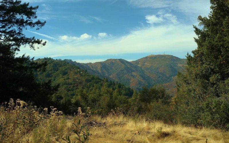 Loma Prieta the highest peak in the Santa Cruz Mountains at 3 786