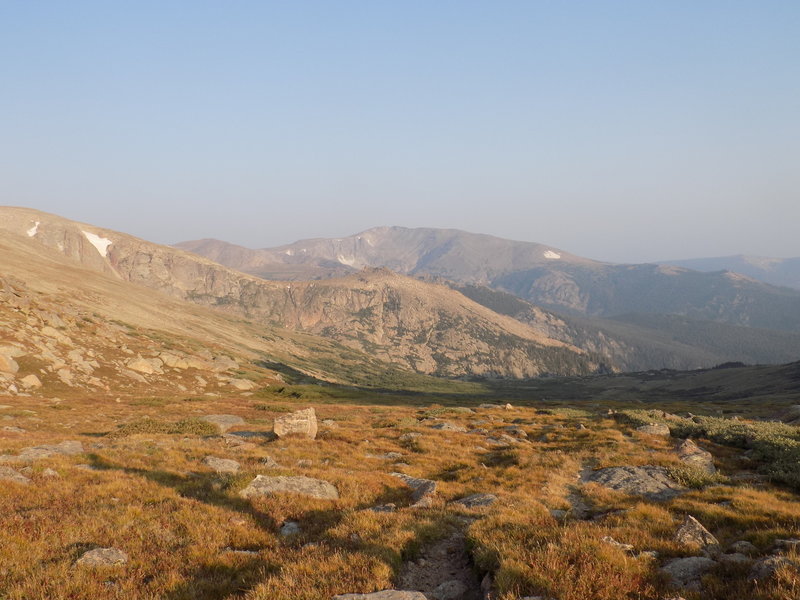 Comanche Peak from Stormy Peaks Pass.