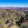 A view of the Condor Gulch trail from the High Peaks area.