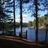 Oxbow through the trees.