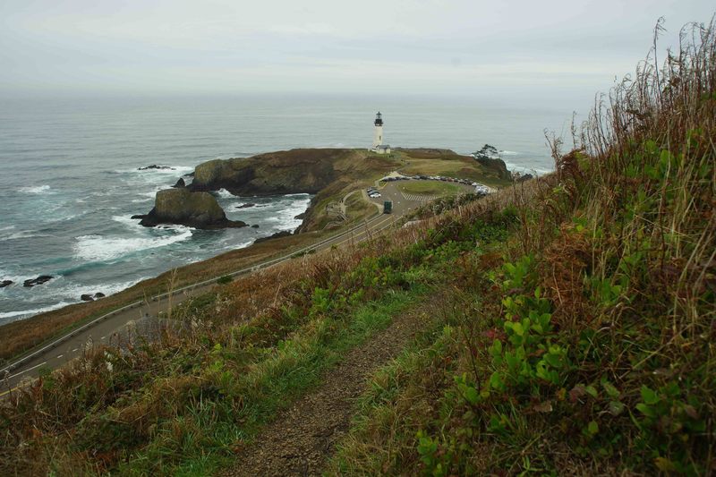 West toward lighthouse.