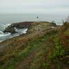 West toward lighthouse.