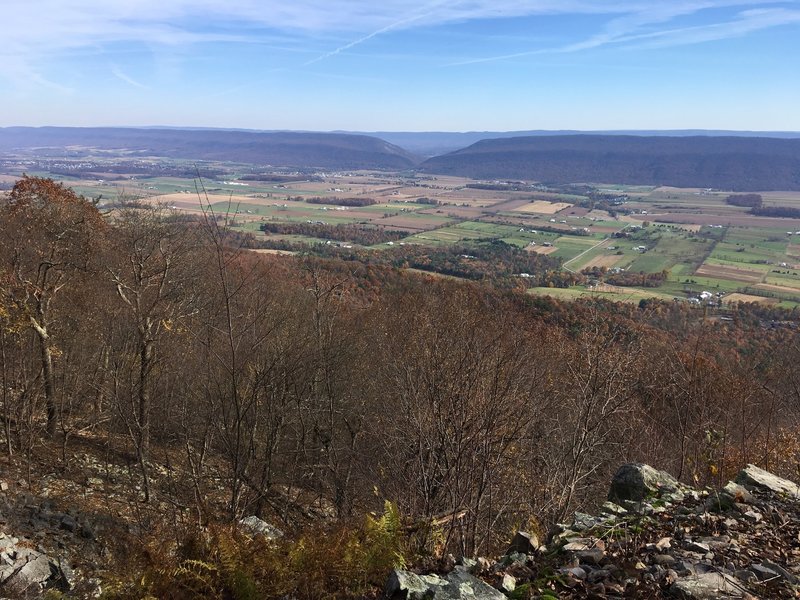 View point along Pig Pile Trail looking into Big Valley