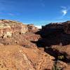 Looking down into Horseshoe Canyon