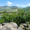 Butte at end of peninsula at Emigrant Lake.