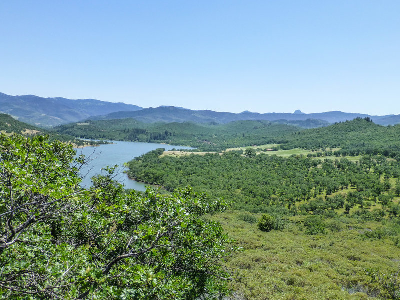 View of NE side of Emigrant Lake and Pilot Rock