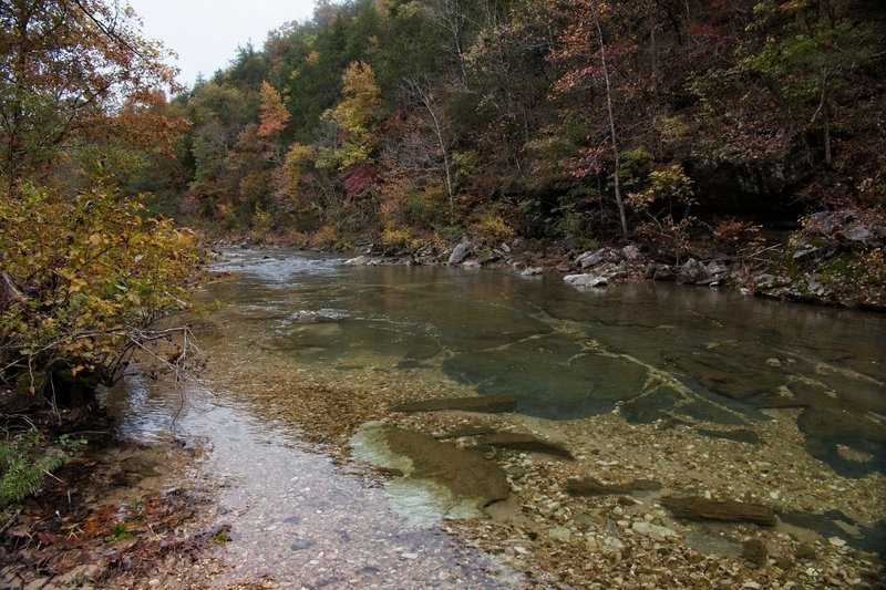 North Sylamore Creek, view upstream