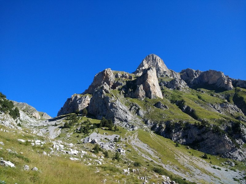 Maja e Rosit viewed from the southwest