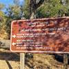 Brown's Ravine Trail mile marker 5.5 sign