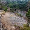 Section of the trail between Russel and Jim Hogg Park. This gets slippery when wet.