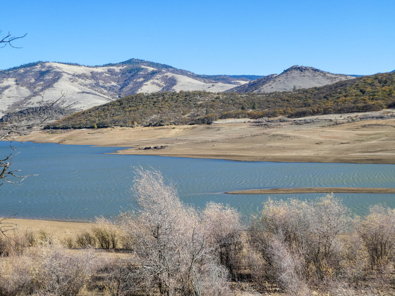 Trail view of Emigrant Lake