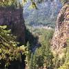 View near Spahats Falls