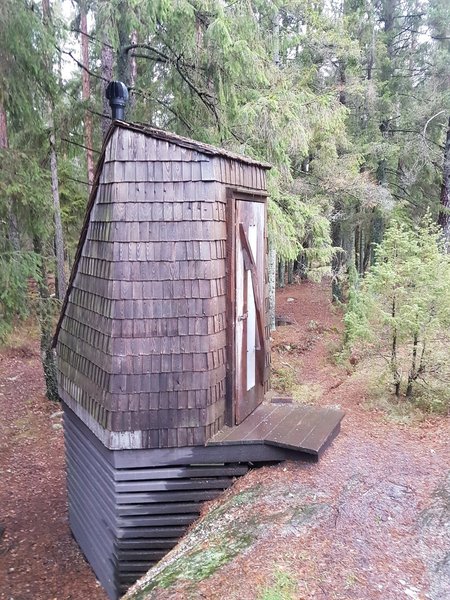 If you have to go, you have to go. Coolest outhouse in town.