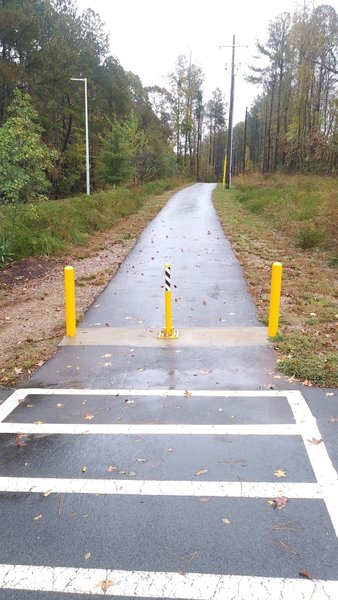 Entrance to paved multi-use trail