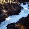 The entire river is constricted by basalt lava