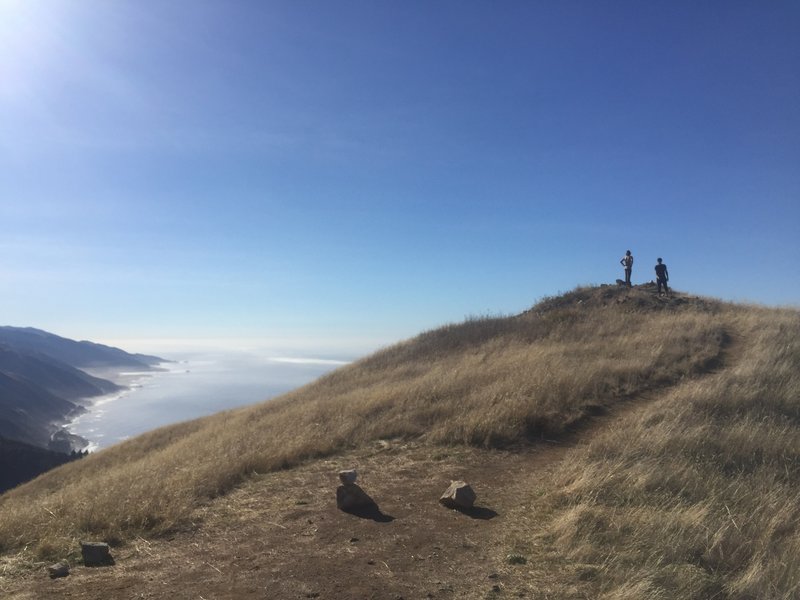 Ocean views on the way to Cone Peak