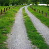 Gravel road entrance