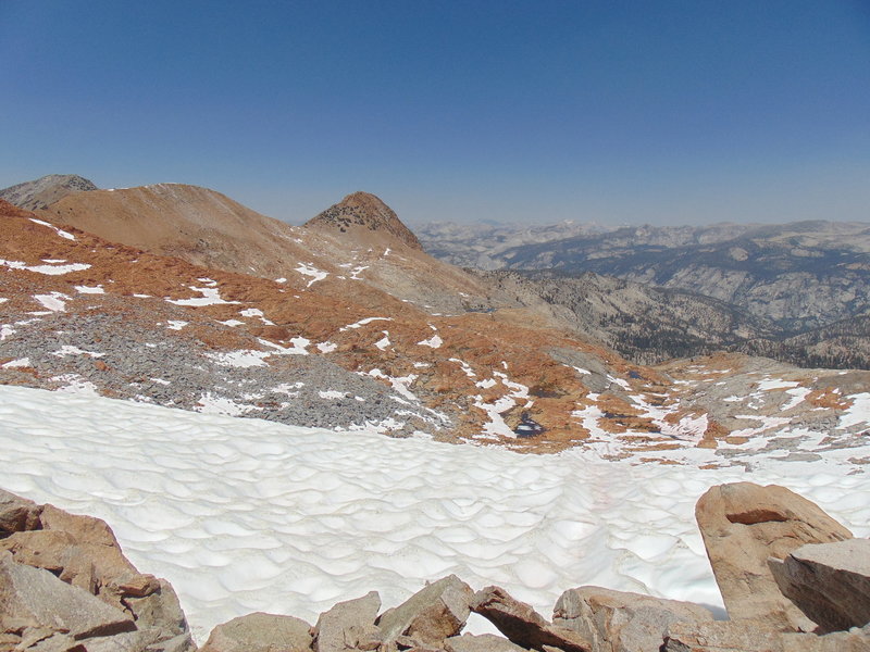 View from Red Peak Pass in late June.