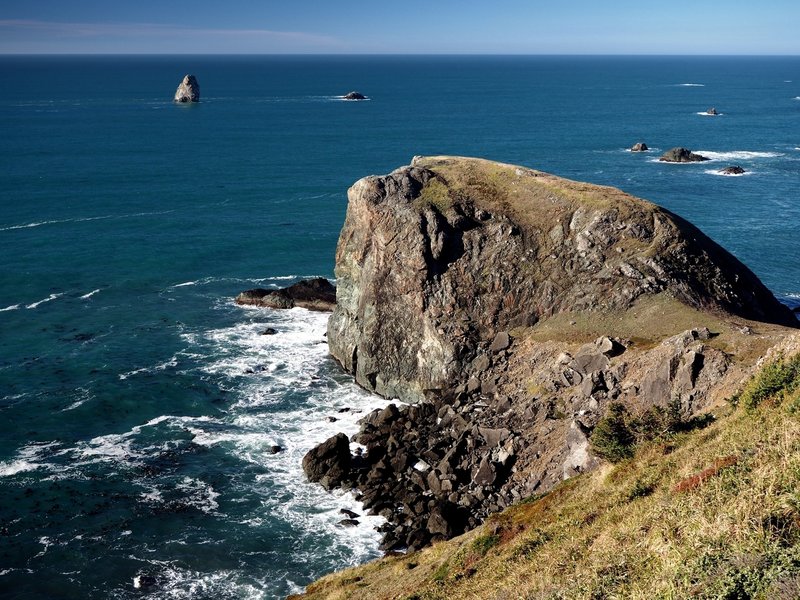 The rocky headland at Cape Ferrelo