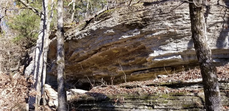 Beautiful bluffs, trail close to Eureka Springs