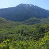 The view down into Johnson Hole toward Cascade Peak. Highway 189 is completely hidden below.