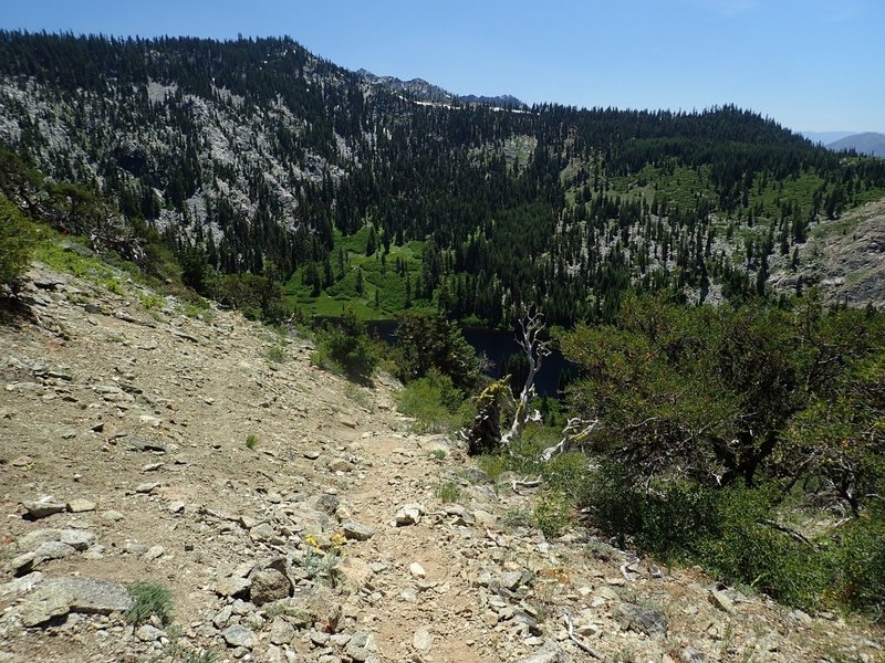 Taylor Lake from the top of the Taylor Lake Trail.