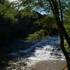 The rewarding ending to this hike takes place at the base of Carter Falls.