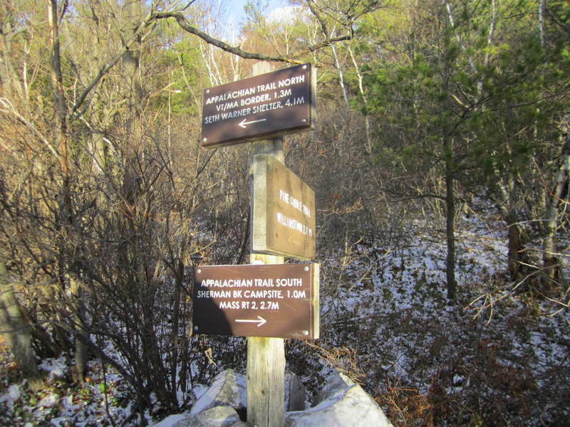 Intersection of the Applachian Trail