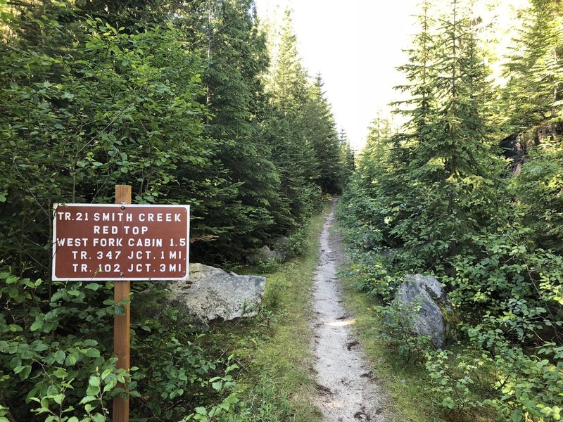 Trail #21 trailhead, Smith Creek, Idaho