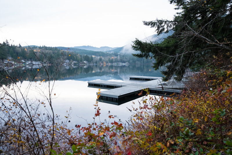 View of the Samish Park boat dock.