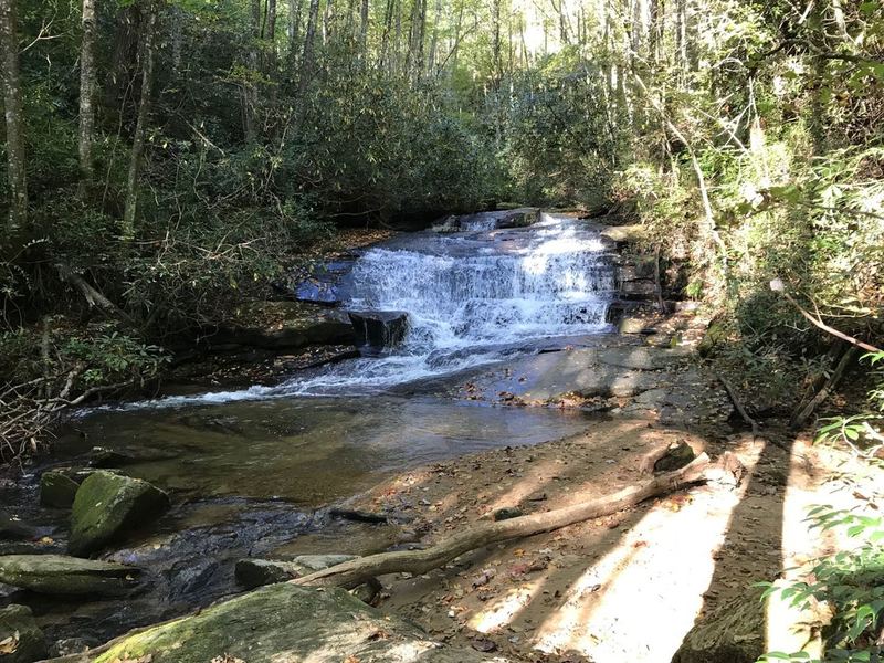 Pass many more small waterfalls along Jones Gap Trail to admire than just named ones.