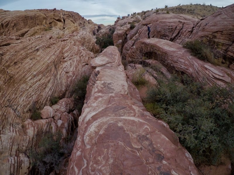 There are many 'fingers' throughout the Calico Hills, that you can climb on.