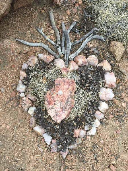 Nature artwork in secret location on summit of Sun Mountain...can you find it?