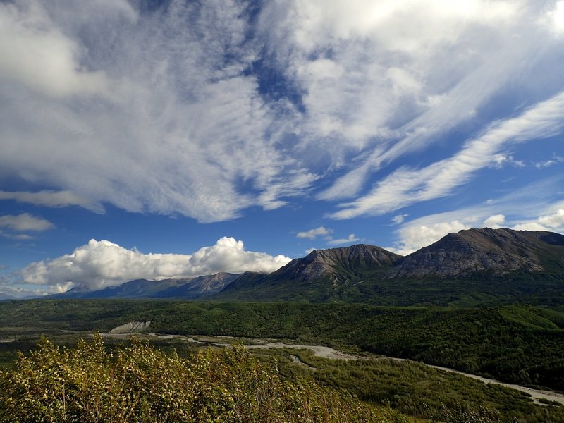 View of Mt. Carmine (center) from atop the first ridge
