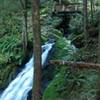 Bridge over Horseshoe Creek falls at mile 4.9