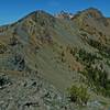 Climbers descent route from Long's Pass