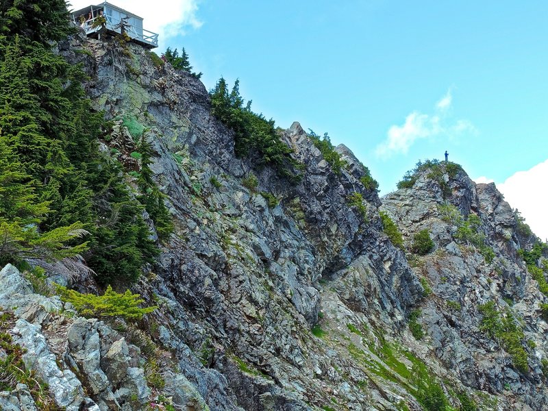 Park Butte Lookout, and human spire