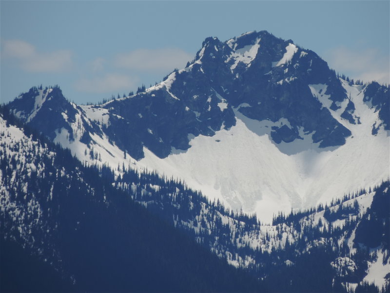 The peak east of Crystal Peak