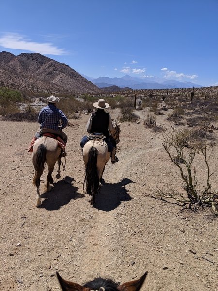 Cachi Mountain behind - just over the first pass.