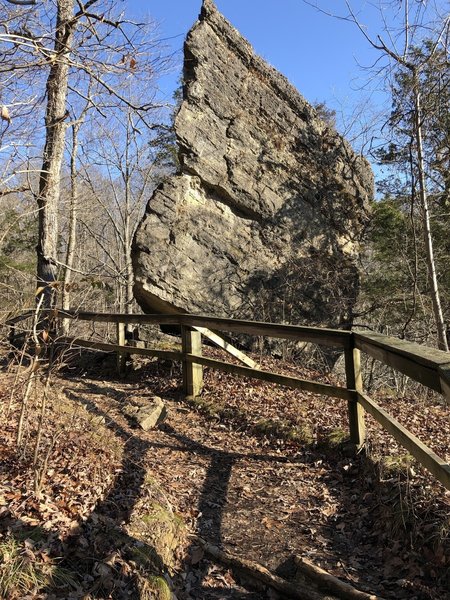 Cake Rock, an unusual name but up close it looks just like a giant slice of cake!