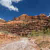 Mineral deposits in the Horse Canyon wash