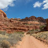 Horse Canyon Road often shortcuts across the winding creek that gave the canyon its name