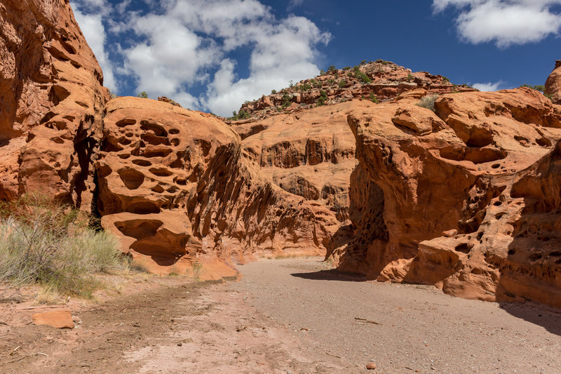 Mouth of Wolverine Canyon at the confluence with Horse Canyon