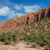 Little Bown Bench on your right as you head up the Wolverine side canyon.