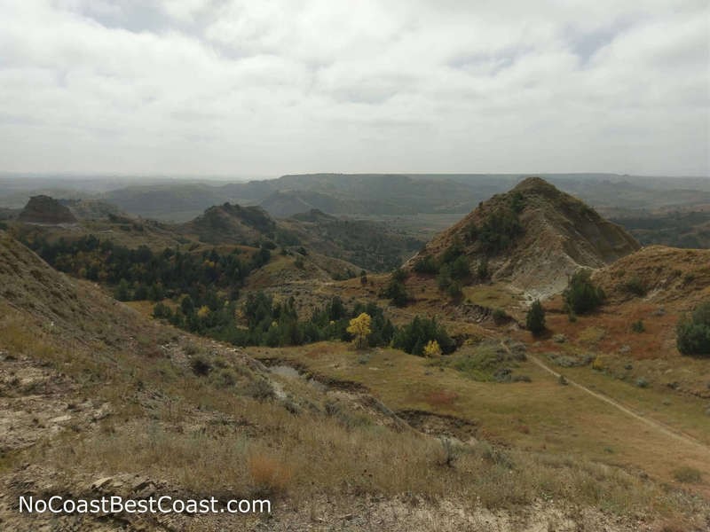 Views into the badlands from the Big Plateau Trail