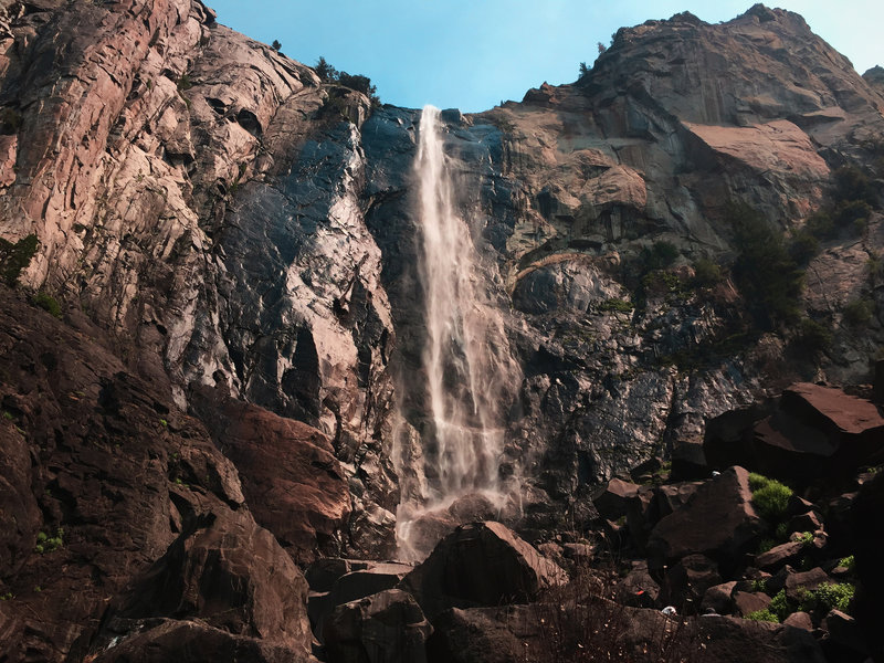 Bridalveil Fall in the wind