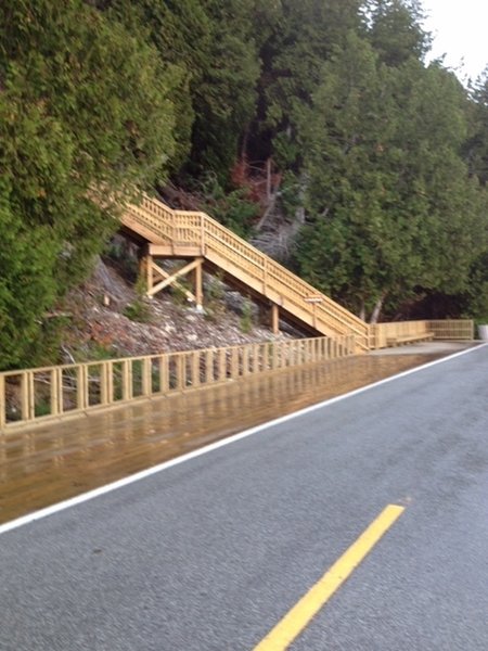 Stairs to Arch Rock