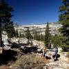 Climbing up from Tenaya Lake