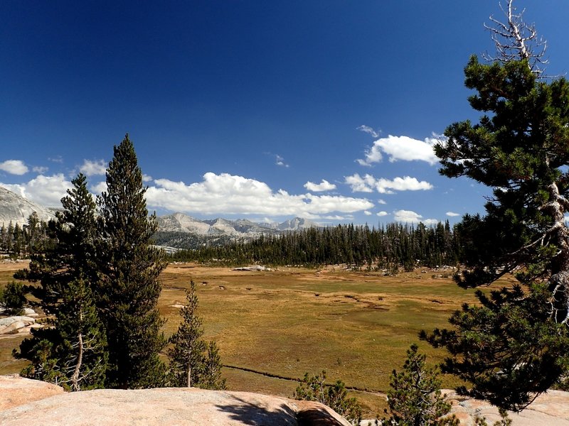 The view northeast from Sunrise High Sierra Camp