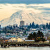 Mt. Rainier over Tacoma from Ruston Path